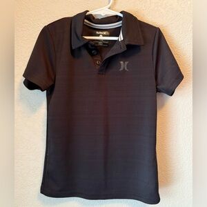 Hurley Boys Black Polo Shirt – Size 7 (H2O-DRI)